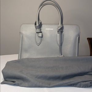 Alexander McQueen Grey Padlock Tote Bag